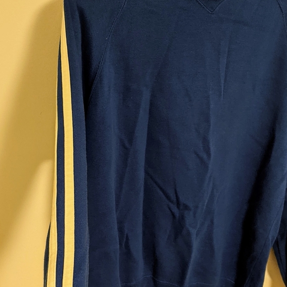 Blue Medium Sweater with White Stripes - Picture 2 of 5